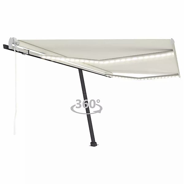 Automatische Markise Mit Led & Windsensor 400x300 Cm Creme günstig online kaufen