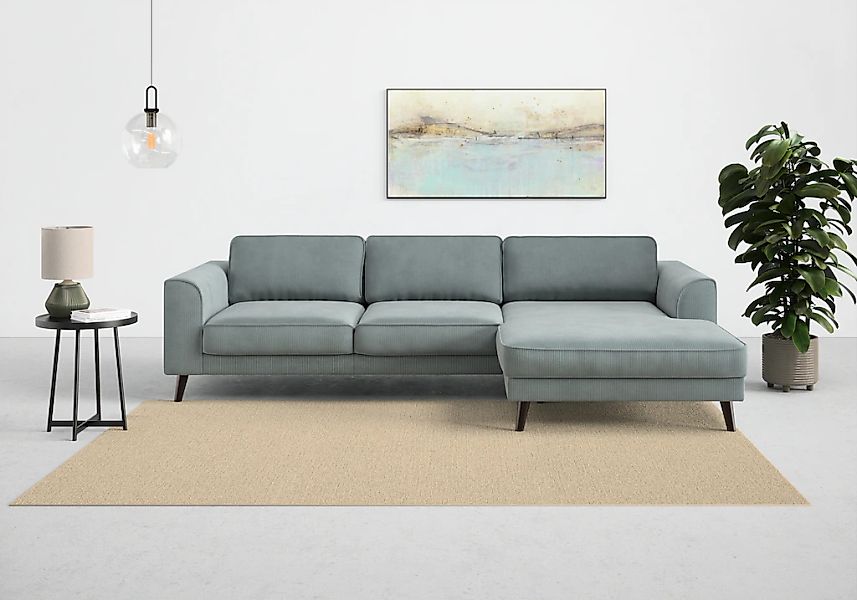 TRENDMANUFAKTUR Ecksofa "Lumber Jack, elegantes Designsofa, zeitlos modern, günstig online kaufen