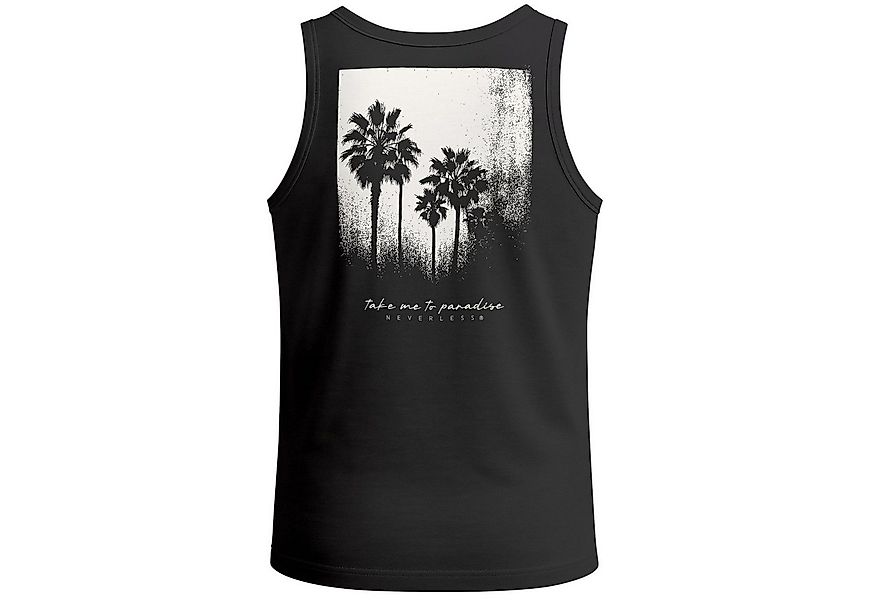 Neverless Tanktop Herren Tank-Top Backprint Sommer-Shirt mit Palmen Rückend günstig online kaufen