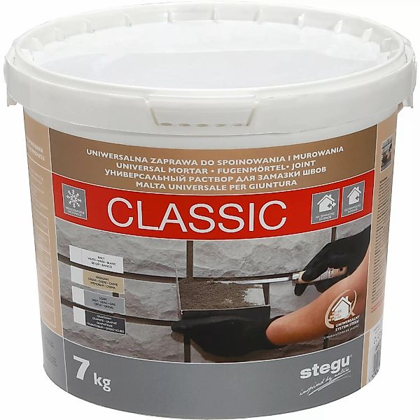 Stegu Fugenmörtel Classic Grau 7 kg günstig online kaufen