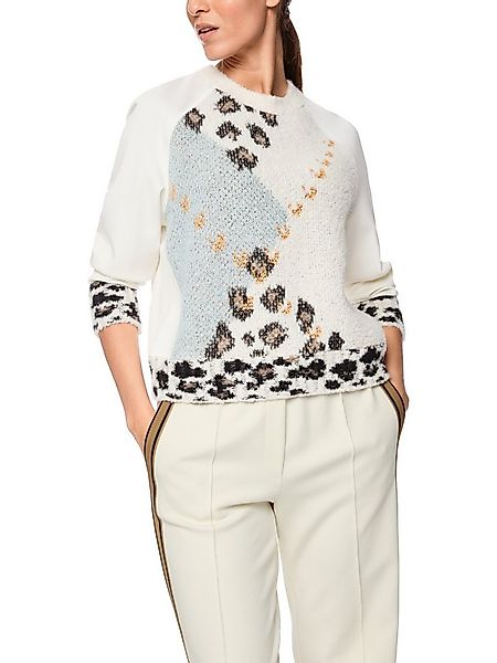 Marc Cain Strickpullover Doggy Dogs Premium Damenmode Rundhalsausschnitt, l günstig online kaufen