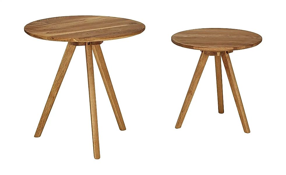 Couchtische  2er-Set  Rotonda ¦ holzfarben ¦ Maße (cm): H: 50,5  Ø: 50 Tisc günstig online kaufen