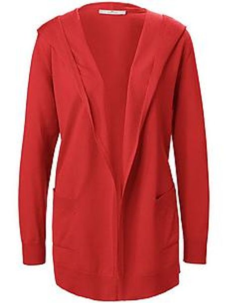 Strickjacke PETER HAHN PURE EDITION rot günstig online kaufen