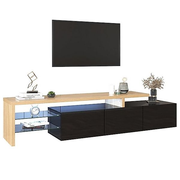 HAUSS SPOLE TV-Schrank TV-Lowboards TV Schrank Fernsehschrank TV-Tisch (LED günstig online kaufen