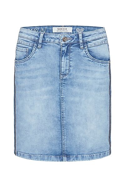SOCCX Jeansrock, mit Gehschlitz günstig online kaufen