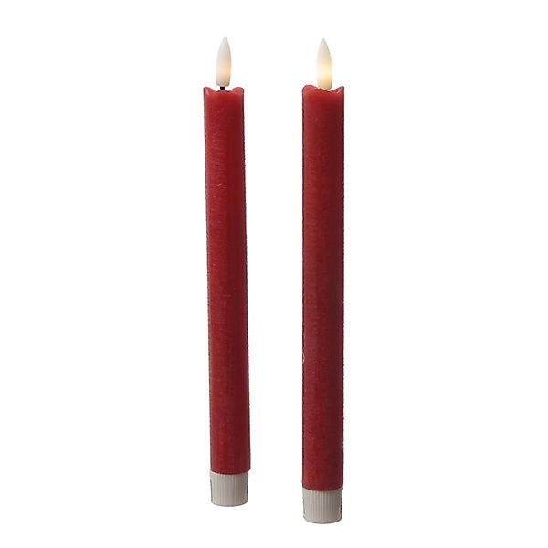 Marelida LED Stabkerzen Tafelkerzen Spitzkerzen Echtwachs Rustik Optik H  2 günstig online kaufen