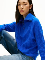 Tommy Hilfiger Troyer SOFT WOOL CABLE günstig online kaufen