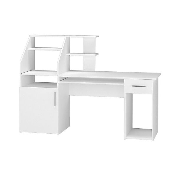 Vicco Schreibtisch Edwin, Weiß, 166 x günstig online kaufen
