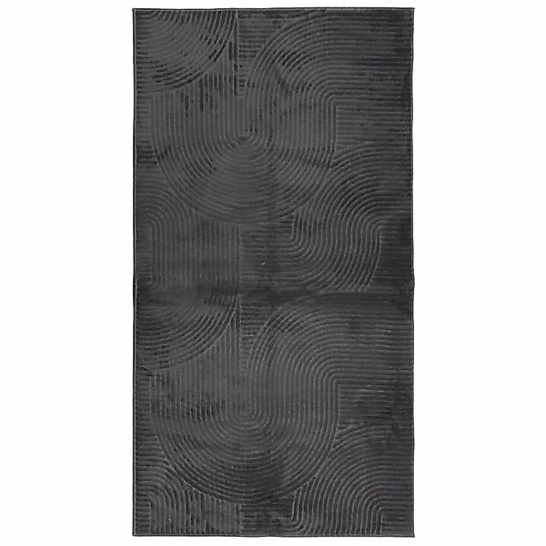 vidaXL Teppich IZA Kurzflor Skandi-Stil Anthrazit 80x150 cm 375426 günstig online kaufen