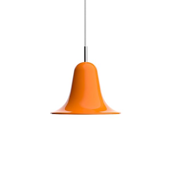 Verpan Hängeleuchte Pantop, orange, Ø 23 cm, Metall, E14 günstig online kaufen