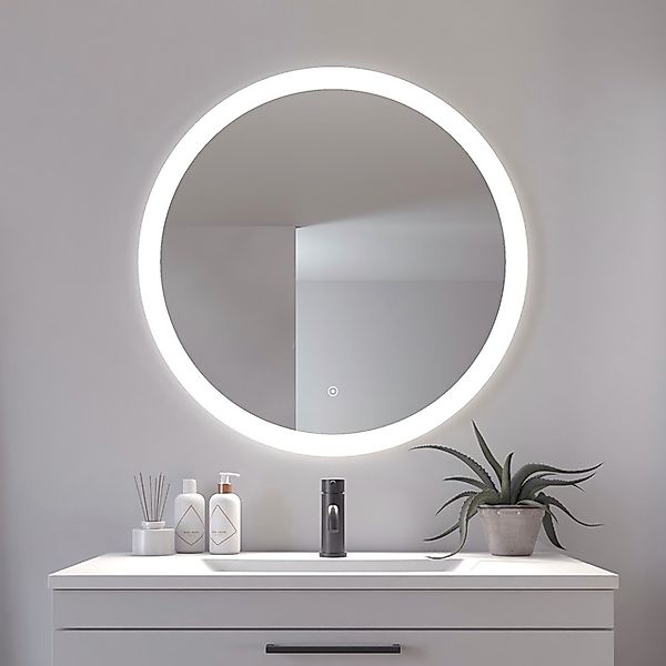 Loevschall Badspiegel »Vega Rund, Badzimmerspiegel mit LED Beleuchtung, Lic günstig online kaufen