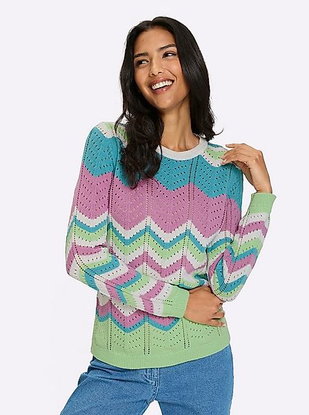 Sieh an! Strickpullover Ajourpullover . günstig online kaufen