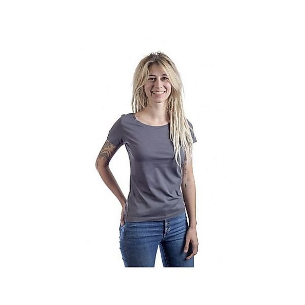 Life-Tree T-Shirt Rundhals T-Shirt ’für Damen in anthrazit’ (1-tlg., keine günstig online kaufen
