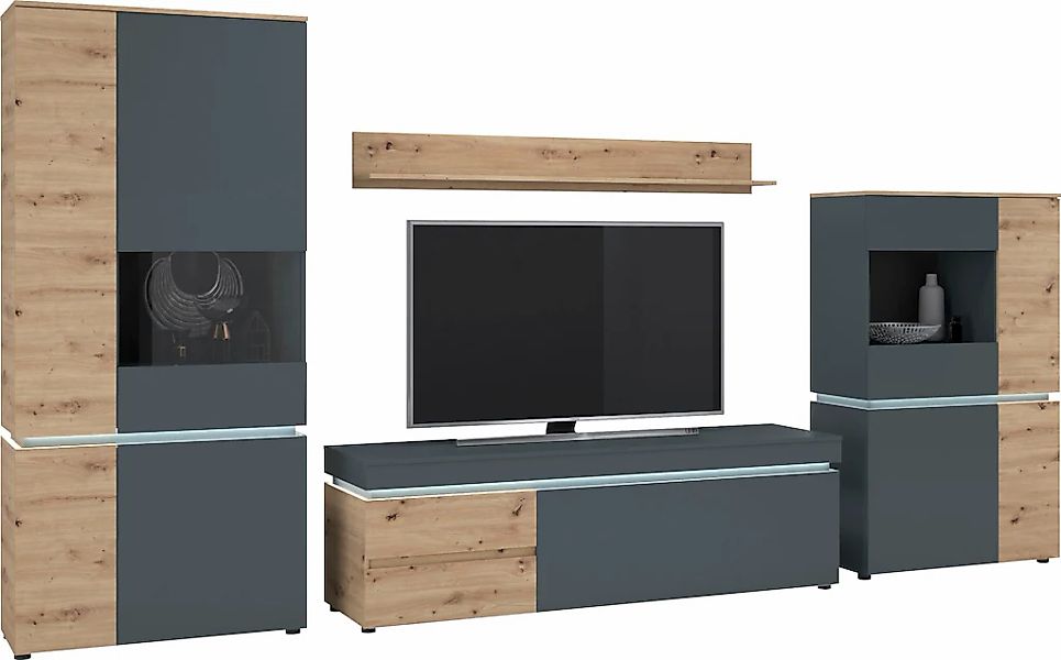 Home affaire Wohnwand "Luci" Set, 4 Stk. tlg. günstig online kaufen