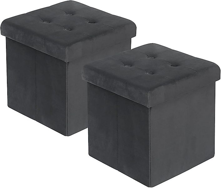 Woltu Sitzhocker (2 St), mit Stauraum, Deckel abnehmbar, Gepolstert, Fußhoc günstig online kaufen
