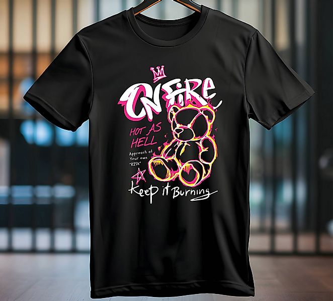 Banco Kurzarmshirt Herren Teddy Outdoor Streetwear Sommershirt Rundhals in günstig online kaufen