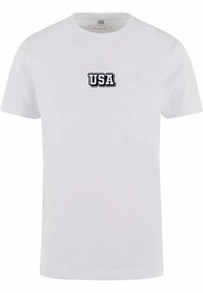 MisterTee T-Shirt "MisterTee USA College Wording Patch Tee" 1 Stk. tlg. günstig online kaufen