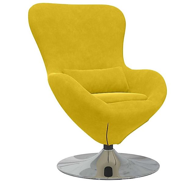 vidaXL Sessel Eiersessel Gelb 63 x 73 x 90 cm Samt (1-St) günstig online kaufen