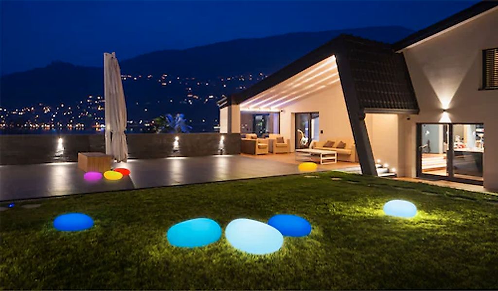 BONETTI LED Gartenleuchte »LED Solar Steinleuchte 50 cm«, Leuchtmittel LED- günstig online kaufen
