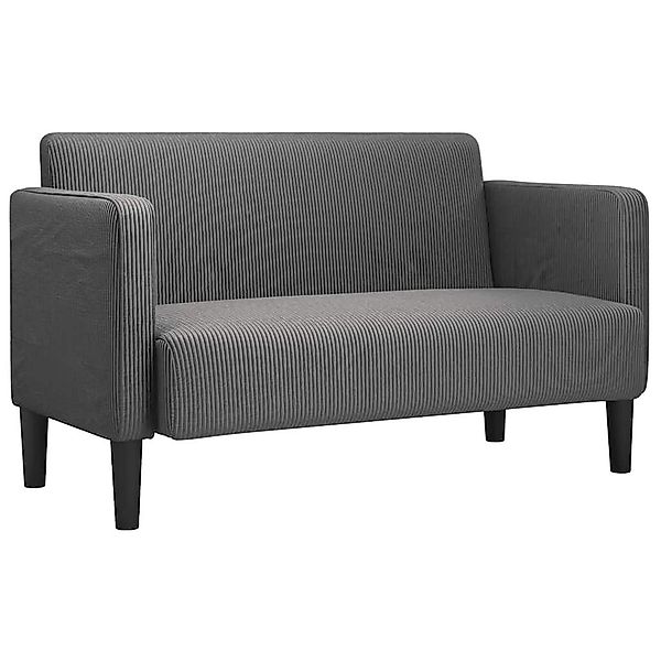 vidaXL Sofa Zweisitzer-Sofa Dunkelgrau 109 cm günstig online kaufen