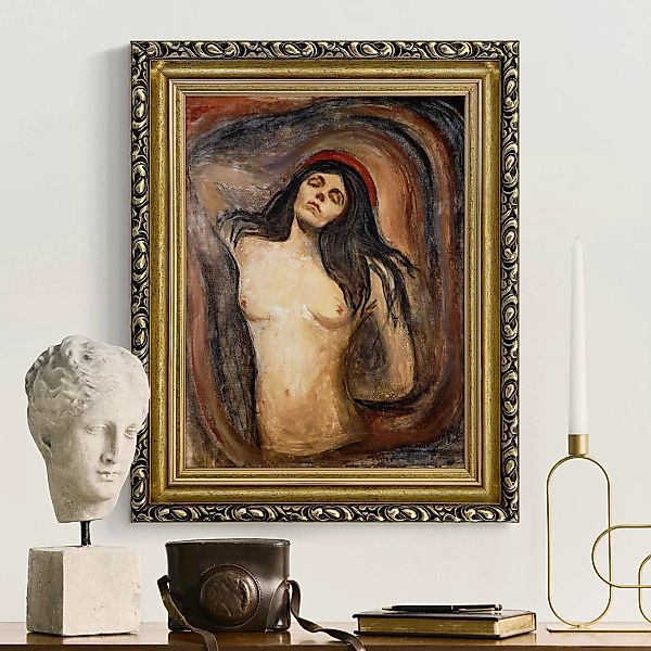 Gerahmtes Leinwandbild Edvard Munch - Madonna günstig online kaufen