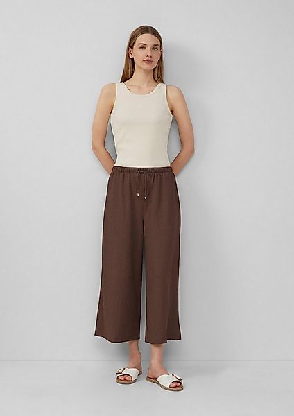 s.Oliver Culotte Hose Strukturierte Culotte mit Elastikbund günstig online kaufen