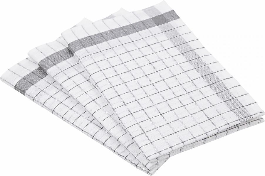 ROSS Geschirrtuch "Exclusiv" Karofond, 50% Baumwolle, 50% Leinen, 50x70 cm günstig online kaufen