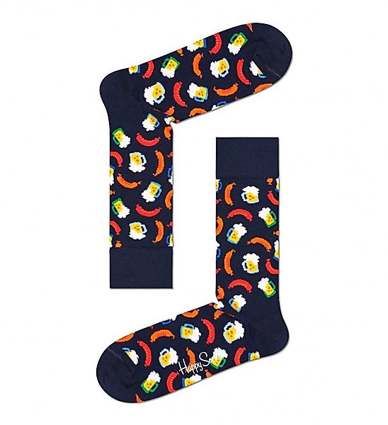 Happy Socks Socken Dunkelblau mit Grillwurst Motiv günstig online kaufen