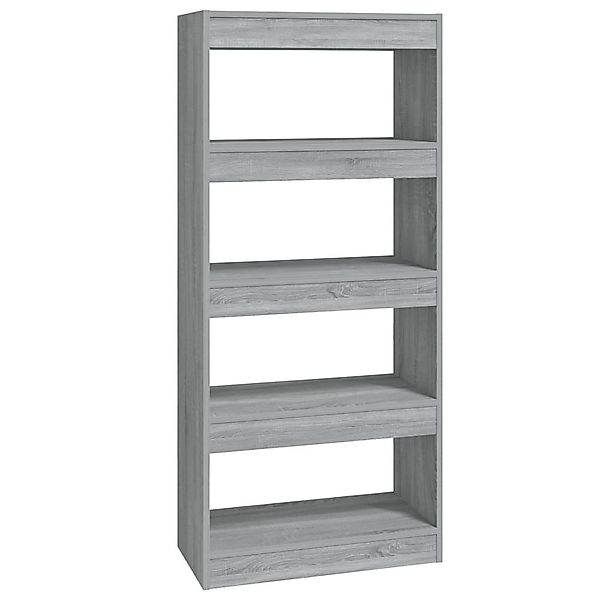 vidaXL Bücherregal Bücherregal/Raumteiler Grau Sonoma 60x30x135 günstig online kaufen