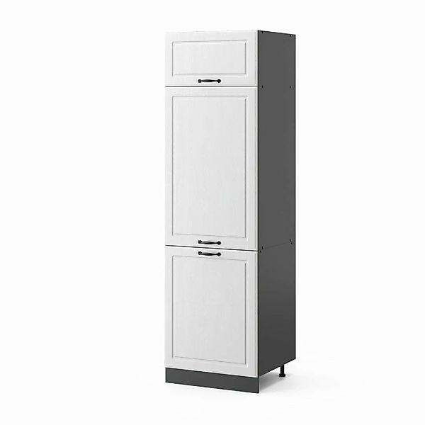 Vicco Kühlumbauschrank R-Line, Weiß Landhaus/Anthrazit, 60 günstig online kaufen