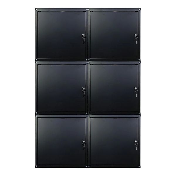 PROREGAL Mega Deal 6x Schließfachwürfel Cubic XL HxBxT 45 x 45 x 45 cm Schw günstig online kaufen