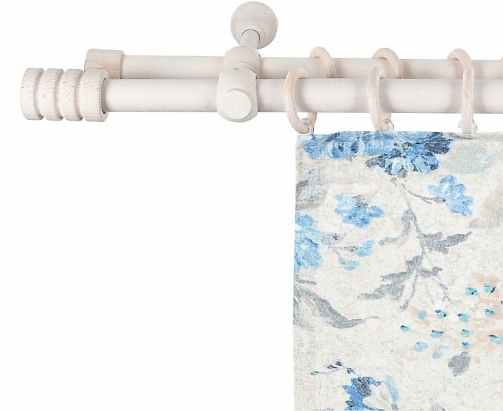 SN DECO GROUP Gardinenstange "Pisa" 2 läufig-läufig Fixmaß 28 mm, Holz, ver günstig online kaufen