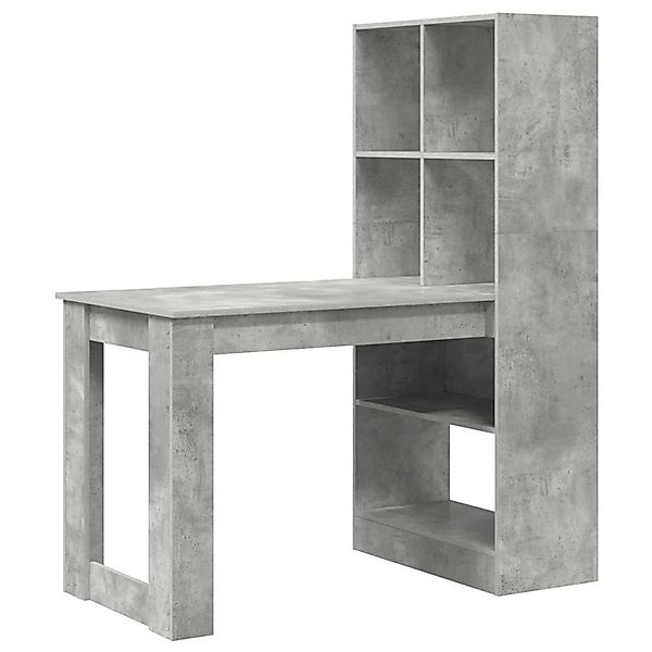 vidaXL Schreibtisch Beton Grau 122 x 67 x 145 cm Holzwerkstoff 3337260 günstig online kaufen