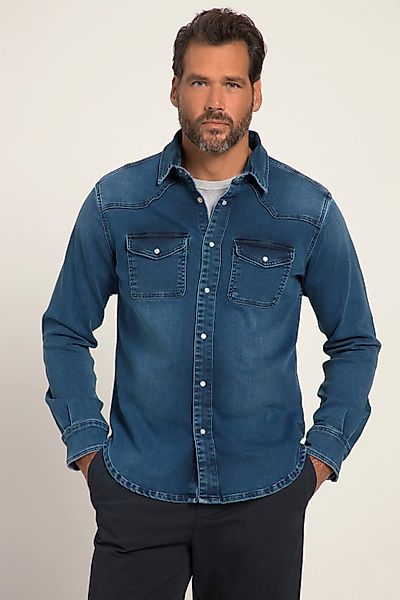 JP1880 Businesshemd Jeanshemd FLEXNAMIC® Denim Langarm günstig online kaufen