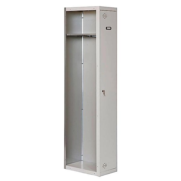 PROREGAL Spind AMEGO HxBxT 180 x 30 x 50 cm 1 Abteil Anbaumodul Grau-Grau S günstig online kaufen