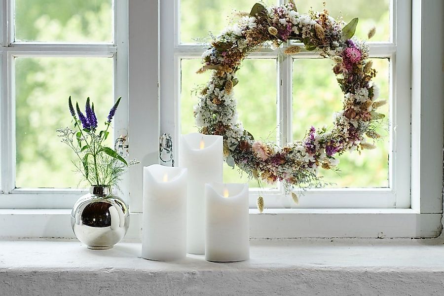 Sirius Home A/S LED-Kerze Sara Exclusive flackernde Flamme 7,5cm Durchmesse günstig online kaufen