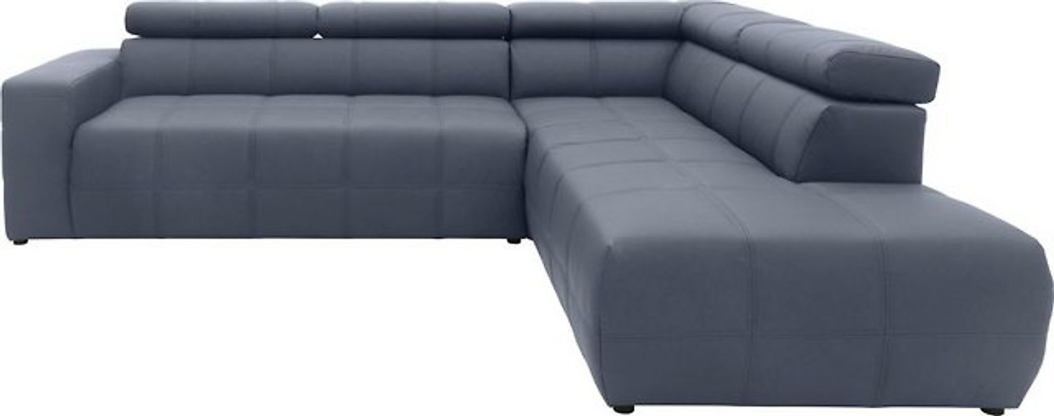 DOMO collection Ecksofa Brandon L-Form, auch in Leder, inklusive Kopfteilve günstig online kaufen