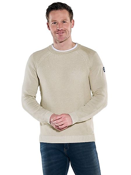 Engbers Rundhalspullover Herren Pullover Rundhals, Creme günstig online kaufen
