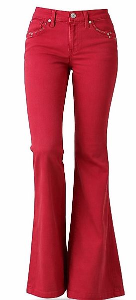 Kaiser24 Bootcut-Jeans Replay Renecara Flare Jeans Damen Rot – Stretch Deni günstig online kaufen