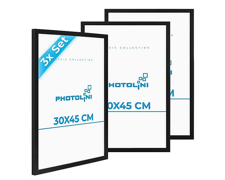 PHOTOLINI Bilderrahmen 3er Set 30x45 cm Poster-Rahmen, zum Aufhängen, für 3 günstig online kaufen