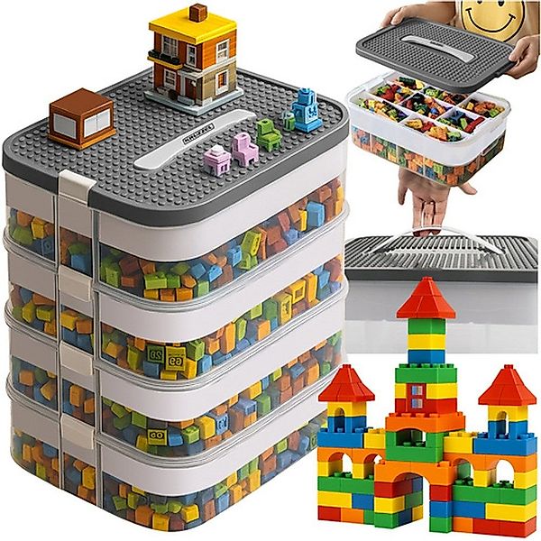 KRUZZEL Bausteinkasten Aufbewahrungsboxen Spielbausteine, (Spar-Set, 29 günstig online kaufen