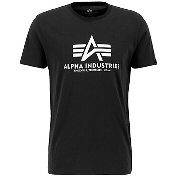 Alpha Industries  T-Shirts & Poloshirts Basic T Schwarz günstig online kaufen