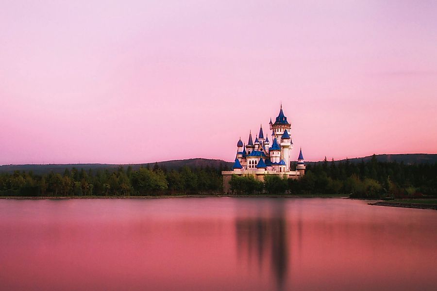 queence Acrylglasbild »Schloss«, Schloss-Märchen-Märchenbilder-Prinzen-Prin günstig online kaufen