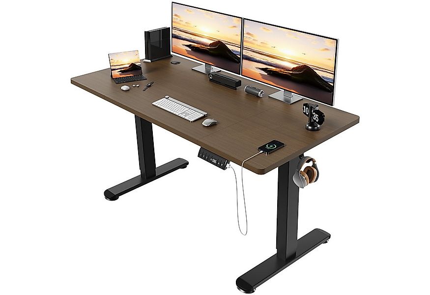 HOMALL Schreibtisch Höhenverstellbarer Elektrisch Schreibtisch, Vierteilige günstig online kaufen