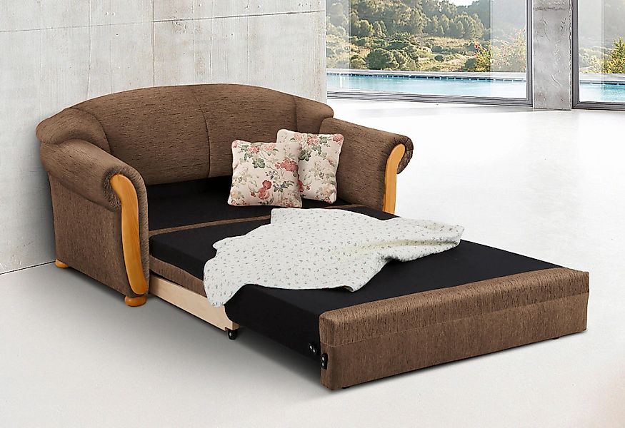 Home affaire 2-Sitzer "Milano, Schlafsofa im Landhaus-Stil, bequem, Liegefl günstig online kaufen