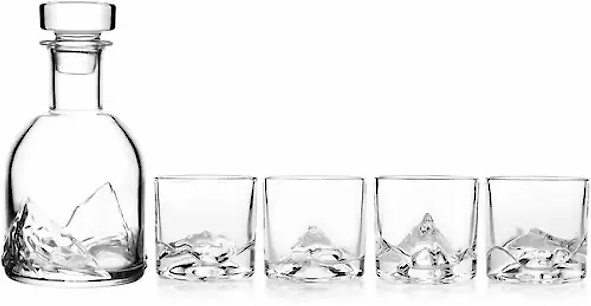 LIITON Whiskyglas »The Peaks«, (Set, 5 tlg.), 5-teilig, inkl. Dekanter günstig online kaufen