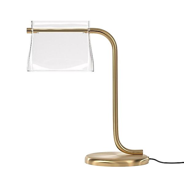 Maytoni LED-Tischleuchte Cabaret, messing/klar, Höhe 48,5 cm günstig online kaufen
