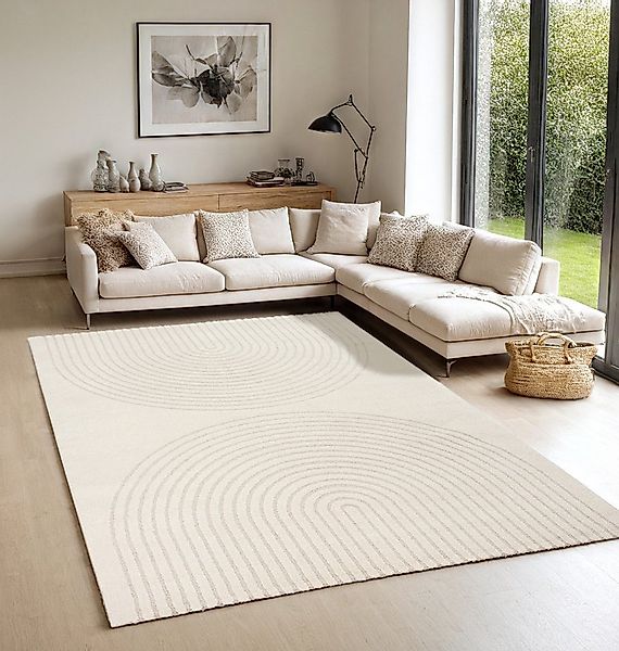 the carpet Teppich Elisa, rechteckig, Höhe: 12 mm, moderner Wohnzimmer Tepp günstig online kaufen