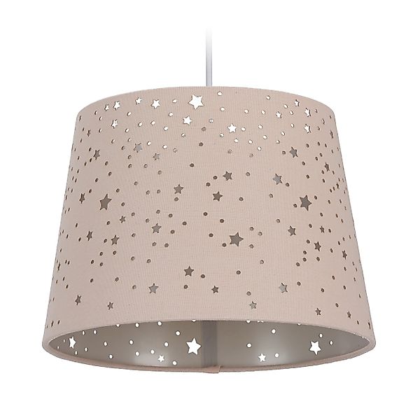 relaxdays Hängeleuchte Kinderzimmerlampe Sterne, Rosa günstig online kaufen