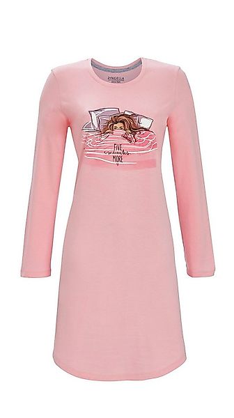 Ringella Nachthemd mit Motivdruck und abgerundetem Saum günstig online kaufen